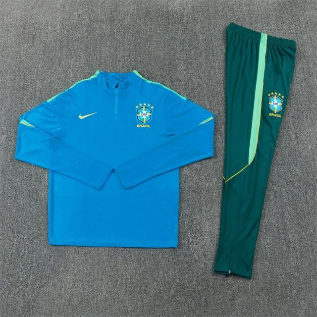 2026 Brazil Kids' Half-Zip Training Kit