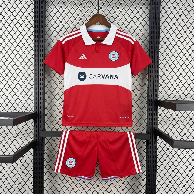 2026 Chicago Fire Home Kids Soccer Jersey