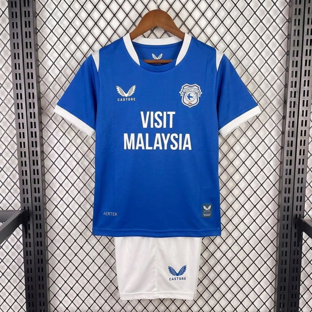 26/27 Cardiff City Home Kids Soccer Jersey