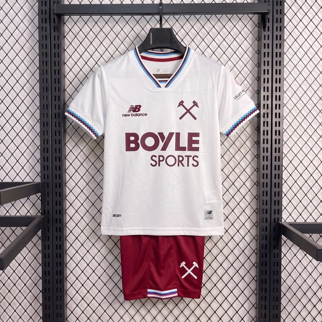 26/27 West Ham United Away Kids Soccer Jersey