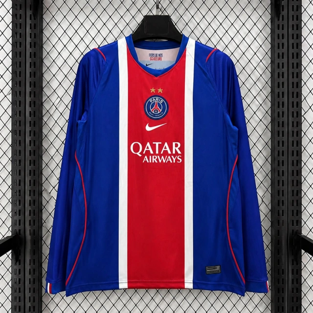 26/27 PSG Home Long Sleeve Soccer Jersey