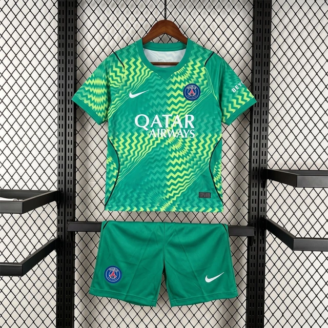 26/27 PSG Goalkeeper 2 Kids Soccer Jersey