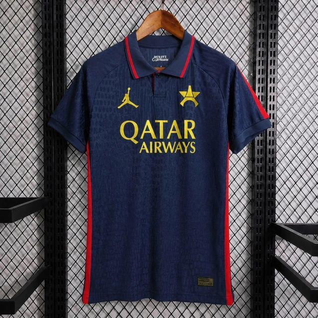 26/27 PSG Jordan Collaborative Version Navy Blue Soccer Jersey