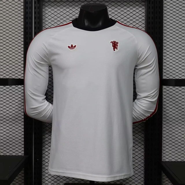 26/27 Manchester United x Adidas Originals Red Long Sleeve Soccer Jersey