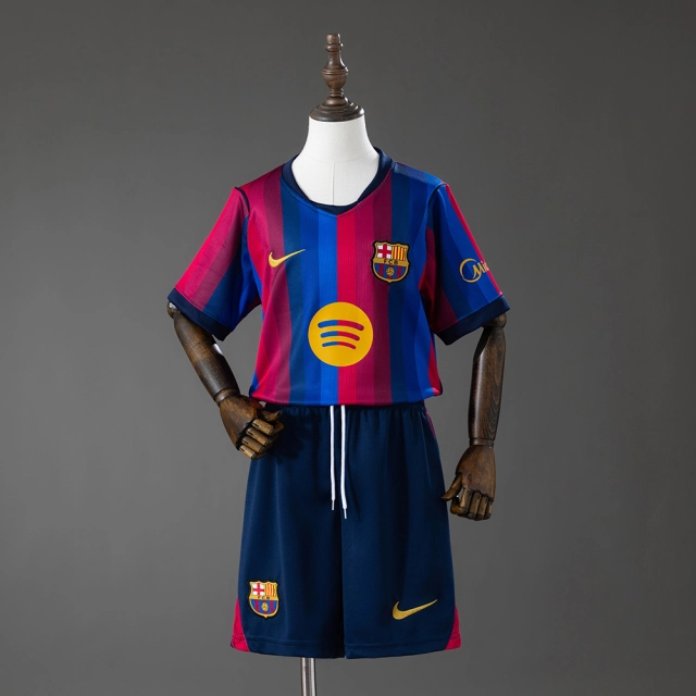 26/27 Barcelona Home Kids Soccer Jersey