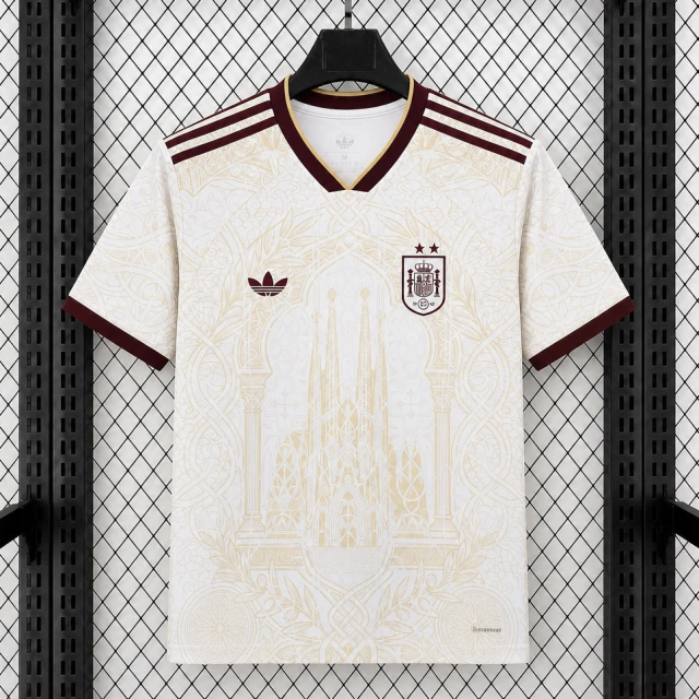 2026 Spain Champions Version Beige Soccer Jersey