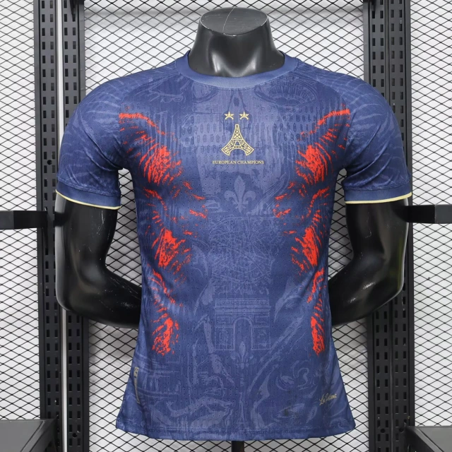 26/27 Paris Saint-Germain Special Concept Eiffel Tower Player Version Blue Soccer Jersey