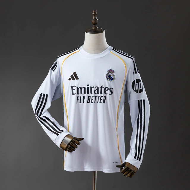Real Madrid 25/26 Home Long Sleeve Jersey