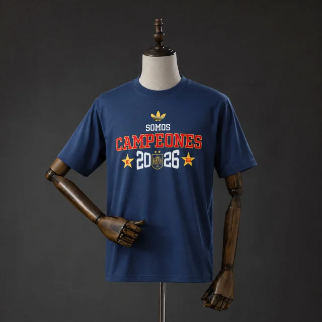 Spain "We Are Champions" T-Shirt Blue
