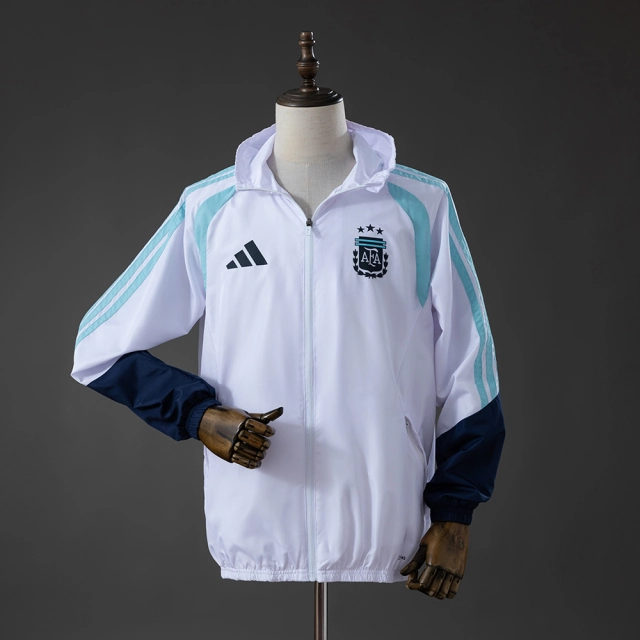 Argentina 2026 All Weather Jacket Windbreaker - White