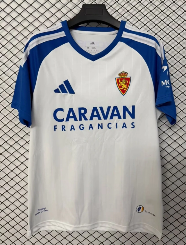 26/27 Real Zaragoza Home Soccer Jersey