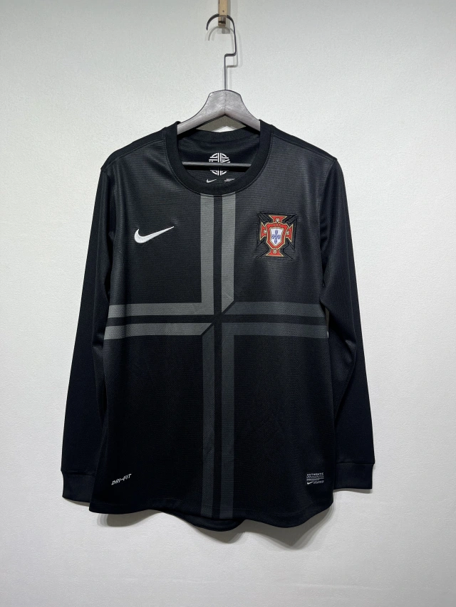 2012 Portugal Away Retro Long-Sleeve Jersey (Special Custom Edition)