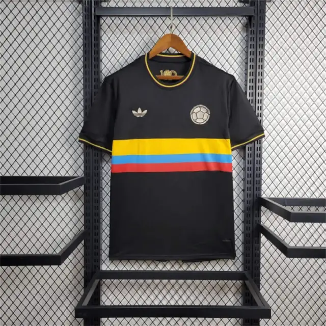 Camiseta Colombia Edicion Especial 100 Aniversario Negro 2024-2025