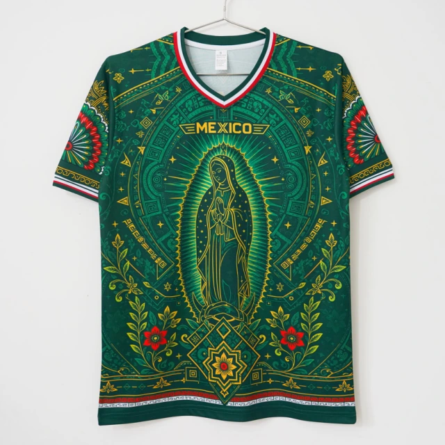 2026 Mexico Virgen de Guadalupe Retro Soccer Jersey