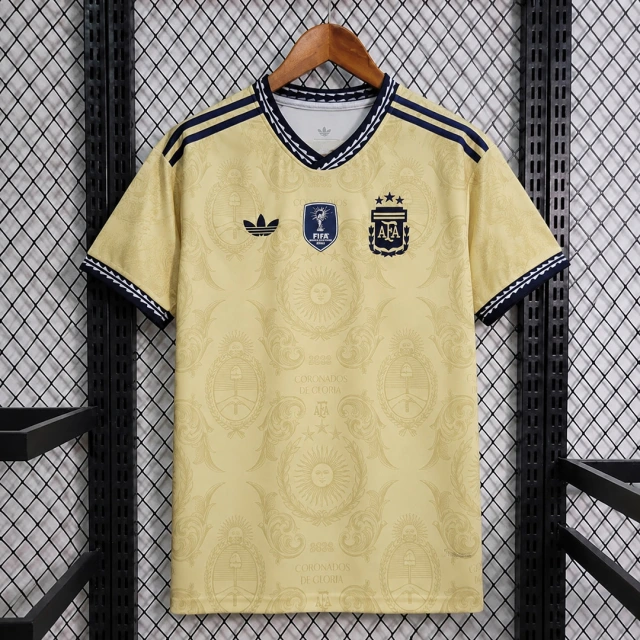 2026 Argentina Commemorative Gold Soccer Jersey