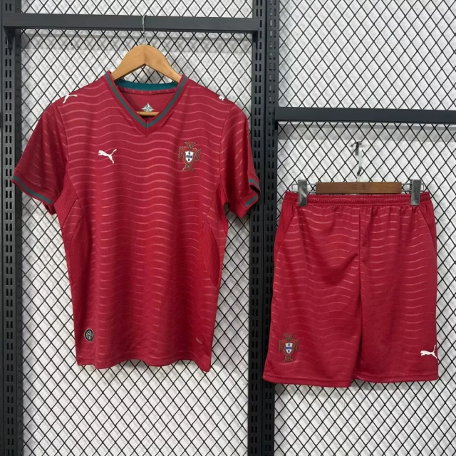 2026 Portugal Home Kids' Player-Version Football Jersey
