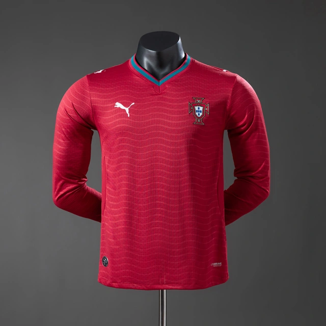 2026 Portugal Home Long-Sleeve Player-Version Football Jersey