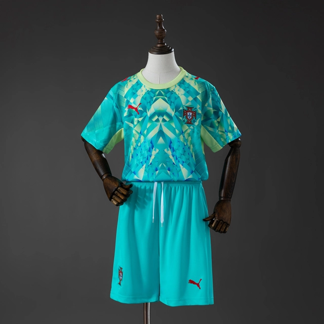 Portugal 2026 GK-Green Kids Kit Jersey