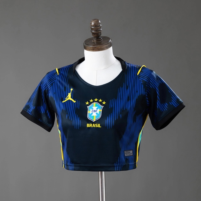 Brazil 2026 Home Women's Crop Top Style