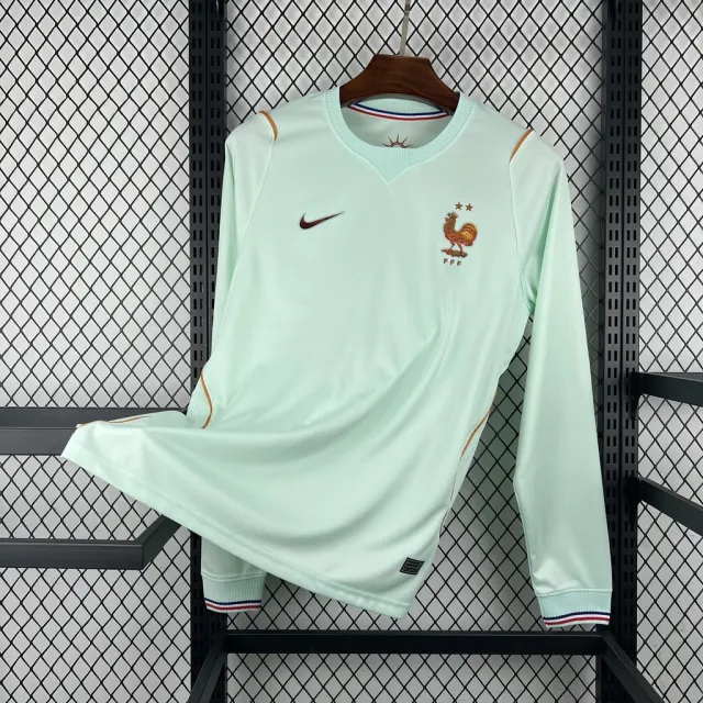 2026 Mens France World Cup Away Long Sleeve Jersey