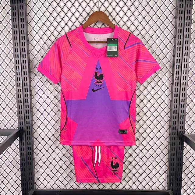 2026 France Goalkeeper 2 Kids Soccer Jersey