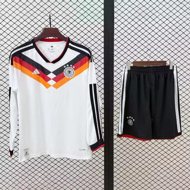 2026 Germany Home Long Sleeve Kids Soccer Jersey