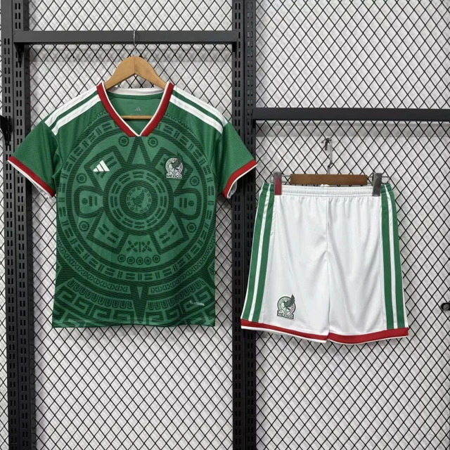 2026-27 Mexico Home Player Version Jersey & Shorts Set (Kids)