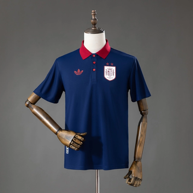 Spain 26/27 Polo Blue Jersey