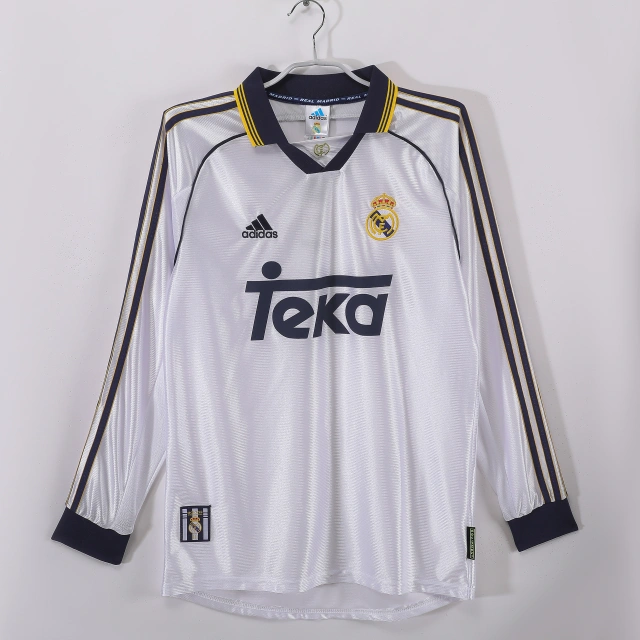 98/00 Real Madrid Home Retro Long-Sleeve Jersey
