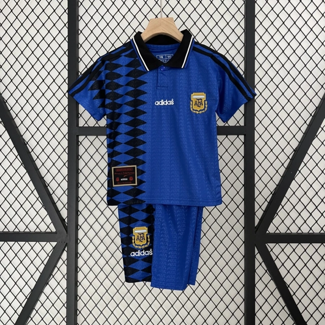 1994 Argentina Home Retro Jersey & Shorts Set (Kids' Fan Edition)