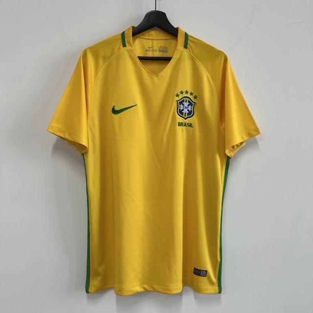 2016 Brazil Home Retro Jersey