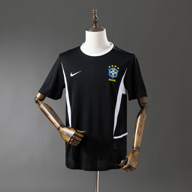 Brazil 2002 Goalkeeper Black Jersey