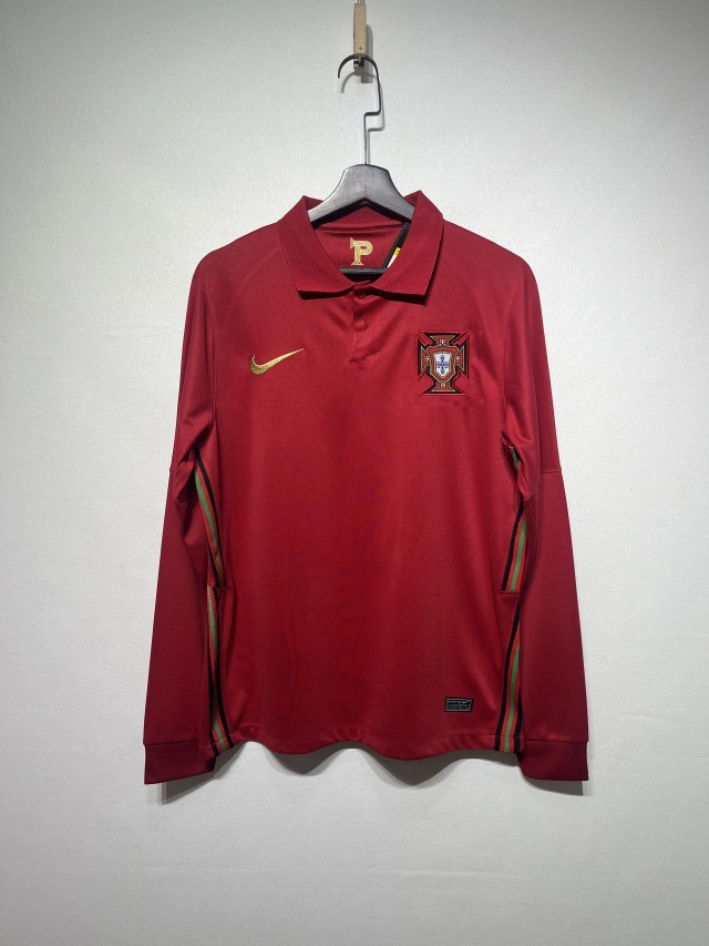 2020 Portugal Home Long-Sleeve Retro Jersey