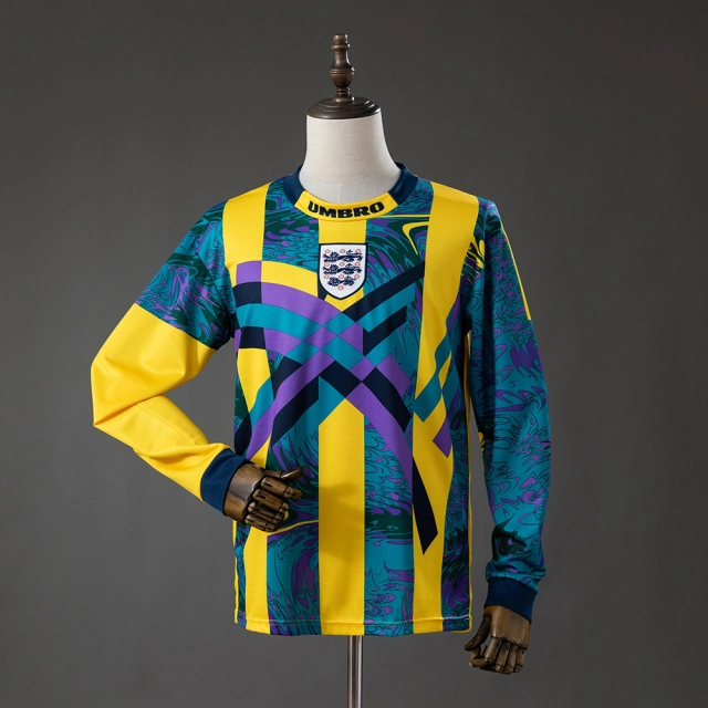 England 1995 Goalkeeper Long-Sleeve Retro Jersey