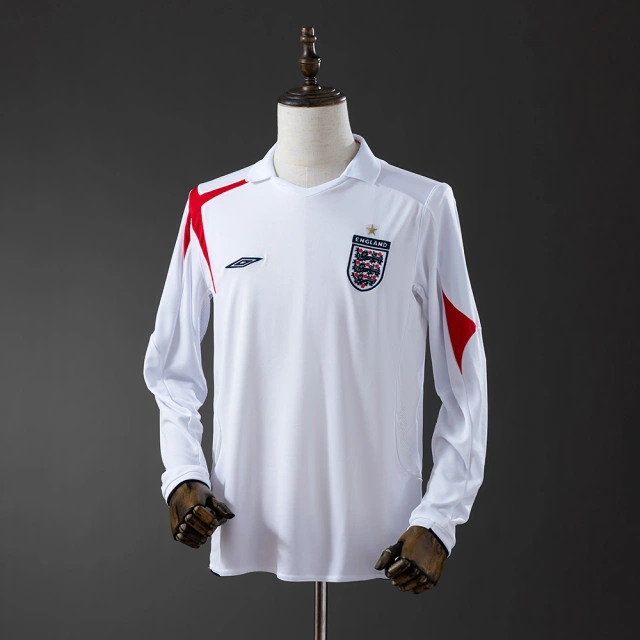Retro Long Sleeve England 2006 Home