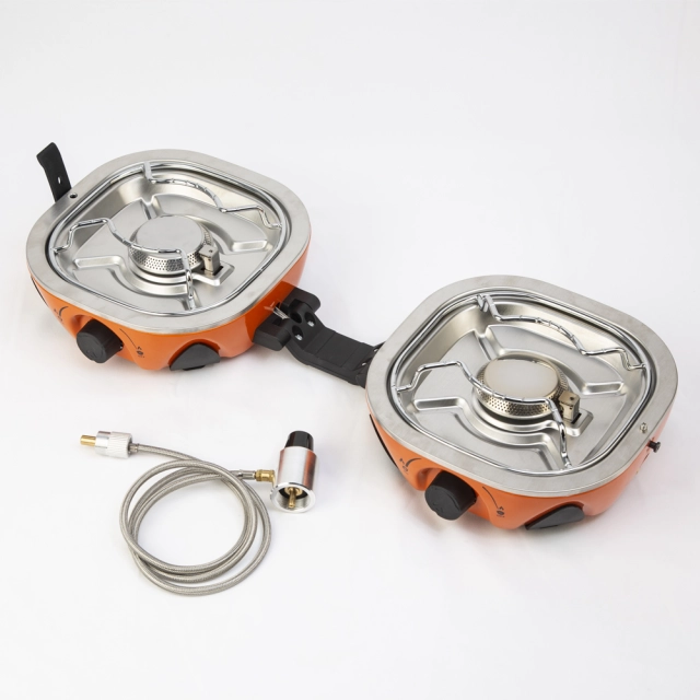 Folding Mechanism of 2 Burner Camping Stove