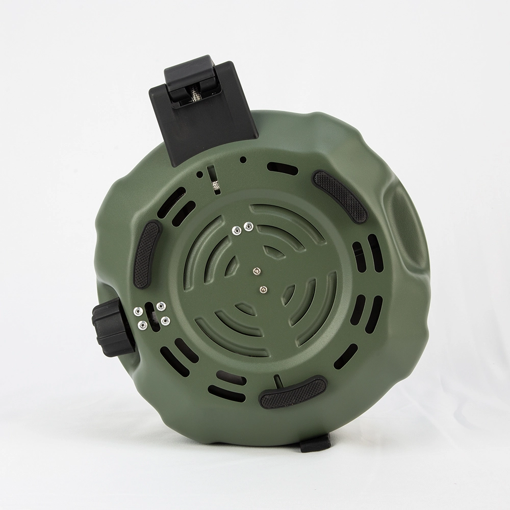 VM-YC03 portable propane cooker shown with its side table and stand