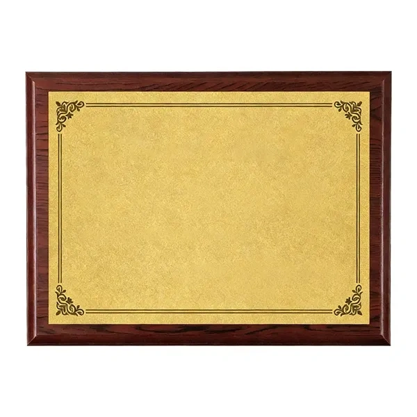 Rosewood Heritage Scroll Plaque for Dealer Recognition Wooden Certificates