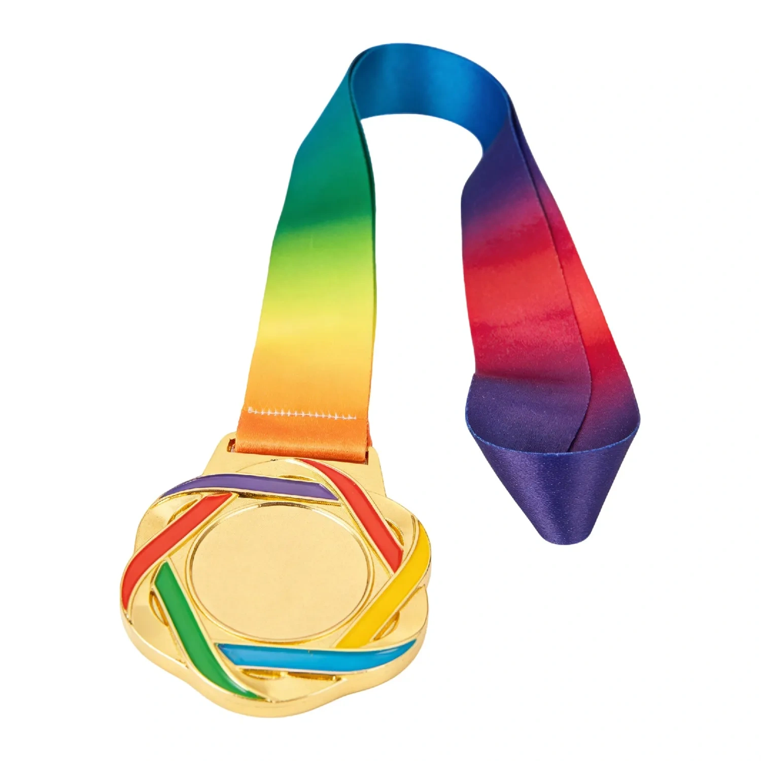 Personalized Rainbow Award Medals with Gradient Ribbon SmallOrder