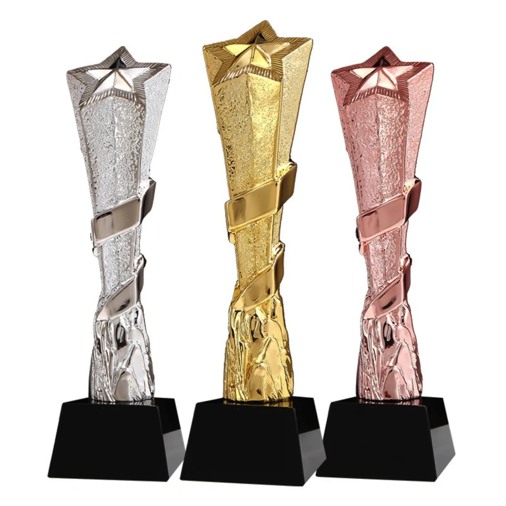 Gold-Plated Starburst Resin Trophy