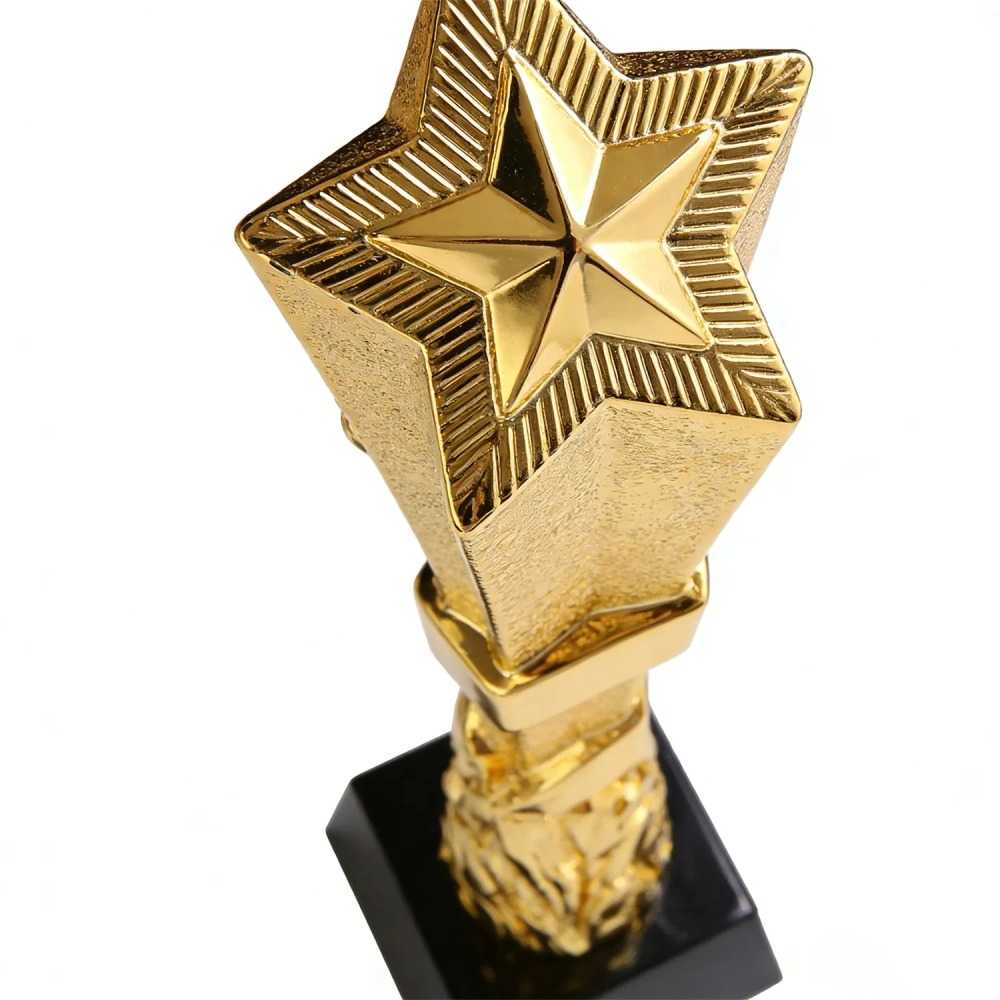 Gold-Plated Starburst Resin Trophy