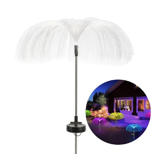 Multicolor Solar Powered Jellyfish Stake Lights for Waterproof Garden Decor
