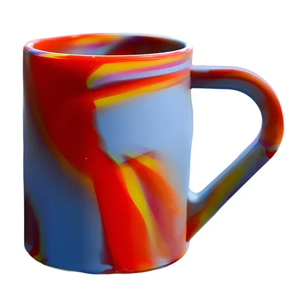 Multicolor Swirl Unbreakable Silicone Travel 
Mug for BPA-Free Outdoor Branding