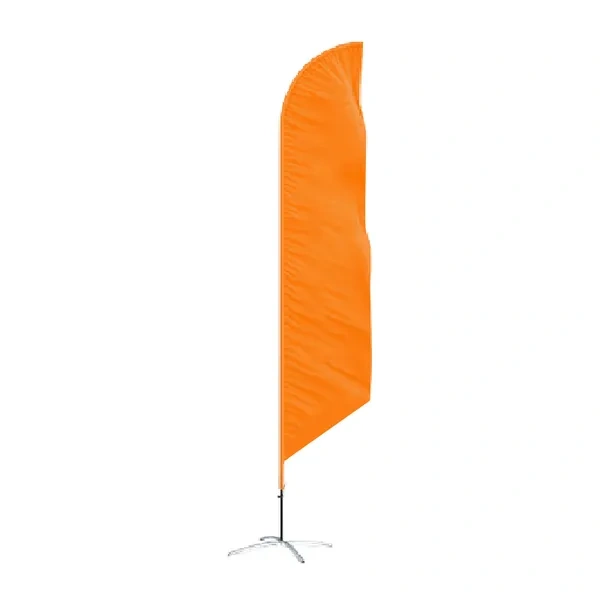 Orange Custom Printed Feather Flag for Durable Outdoor Event Signage