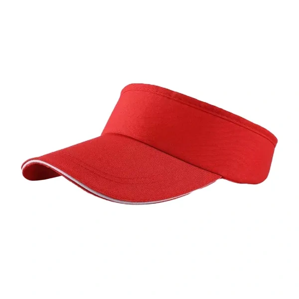 Red Mesh Athletic Sports Visor for Performance Team Branding