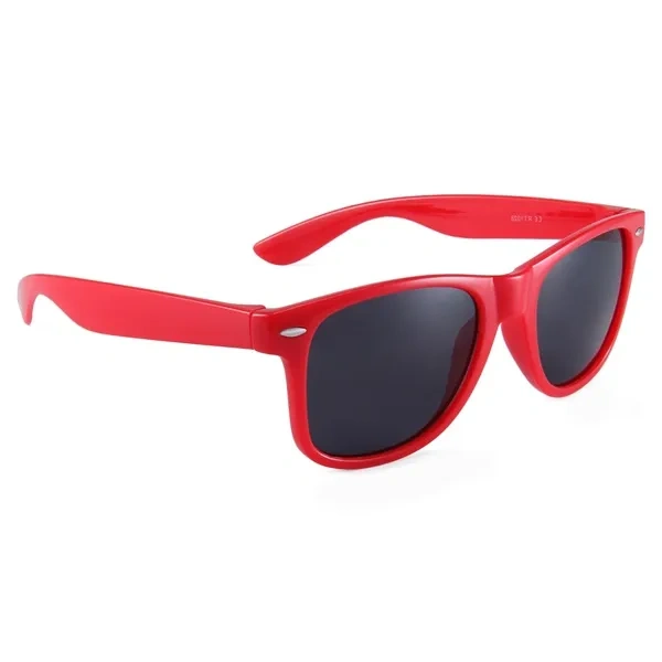 Red Classic Rubberized Wayfarer Sunglasses for Personalized UV400 Event Giveaways