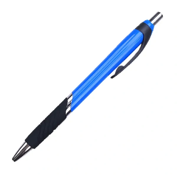 Blue and Silver Lightweight Plastic Pen for Personalized Company Name Promo