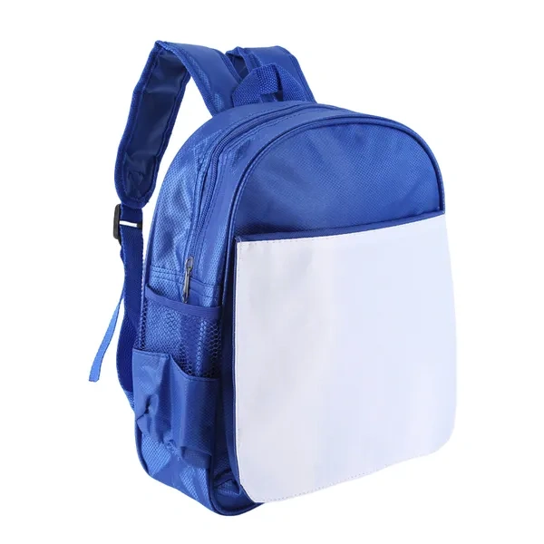 Blue and White Two-Tone Water-Resistant Daypack for Lightweight Student Gifts