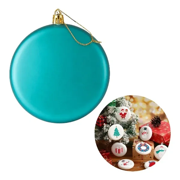 Teal Matte Finish Shatterproof Round Ball Ornament for Bulk Holiday Decor