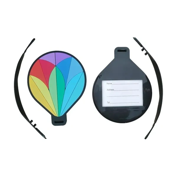 Reflective Hot Air Balloon Shape Luggage Tag for Travel Agency Giveaways